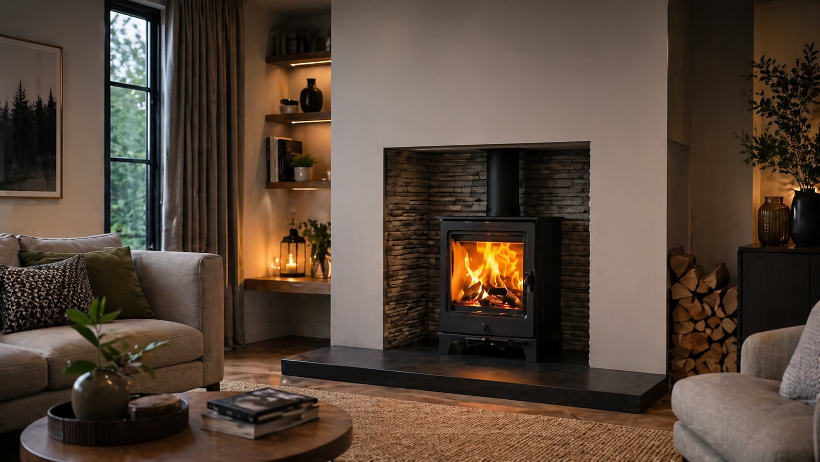 Fireplaces designed to give the room a stronger and more lasting focal point.