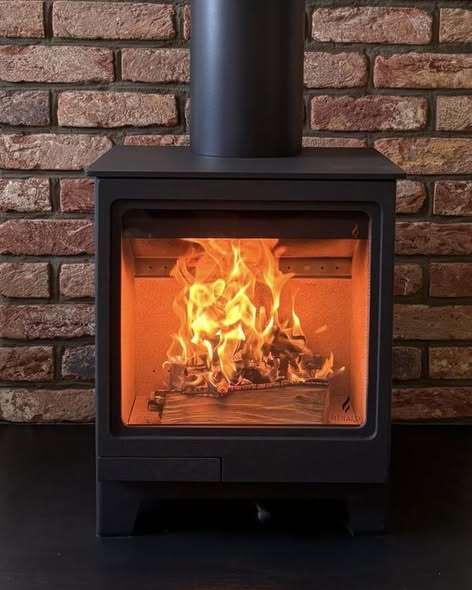 Fireblossom feature with Italian slate hearth