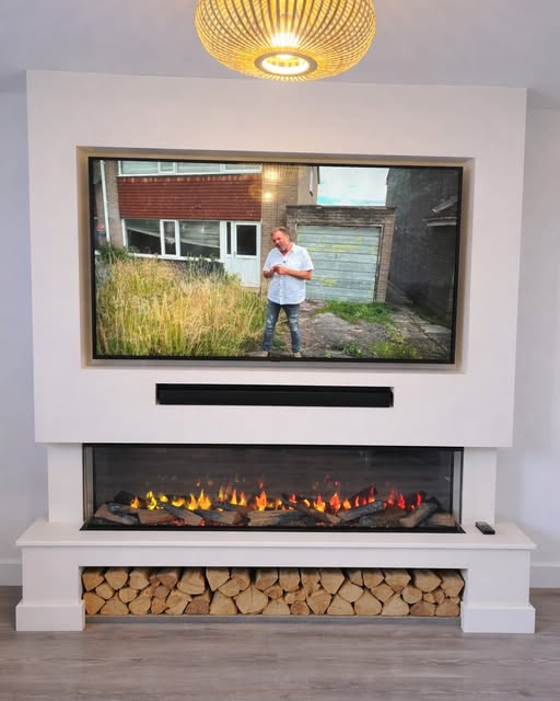 Tall Tinderbox Wood Burning Stove Installation in Warkworth view 6