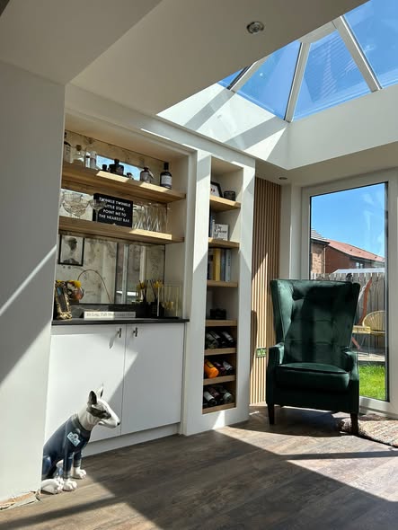 Bespoke Reading Corner and Home Bar Wall