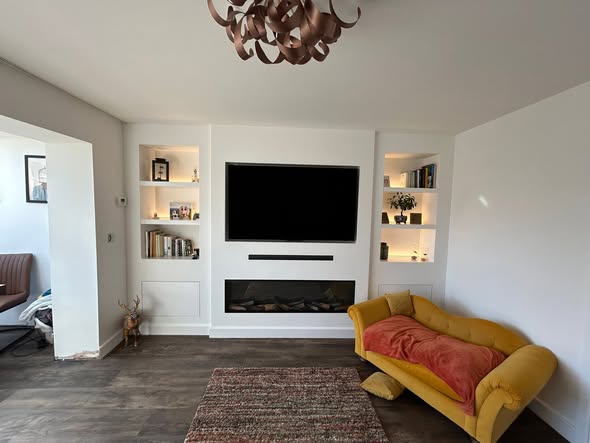 Bespoke Reading Corner and Home Bar Wall