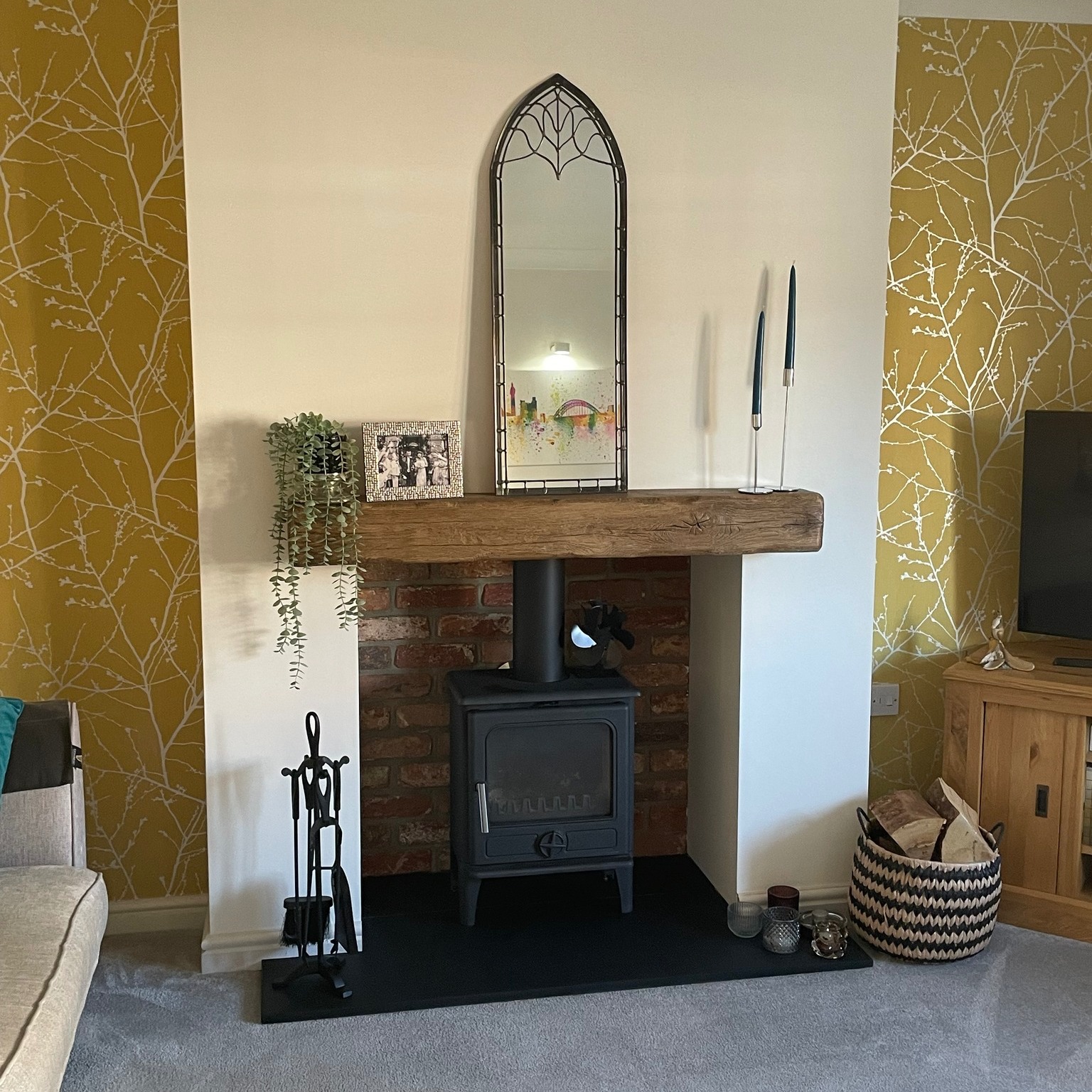 CastTec Nevis T5 Feature Chimney Breast in Blyth