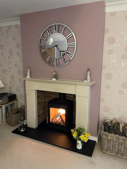 Di Lusso R4 Euro Stove with Italian Slate Hearth in Killingworth