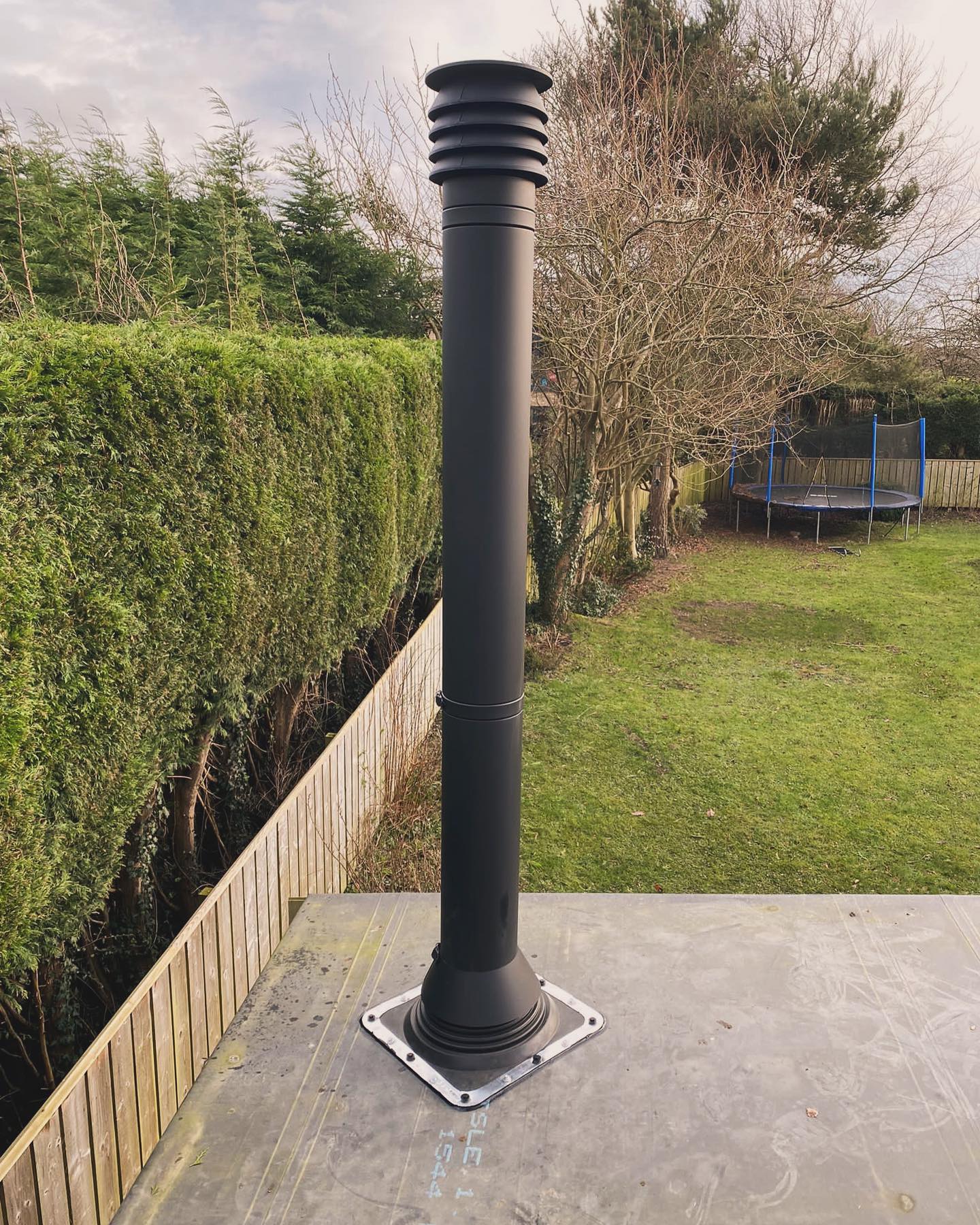 Wood Burning Stove Installation in Timber Garden Room