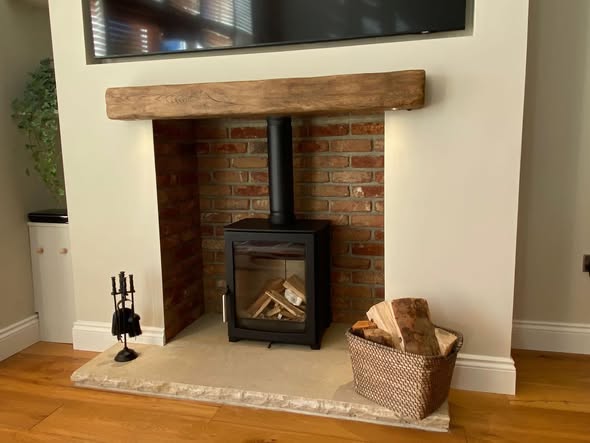 Onyx Orbit Suspended Electric Fire in Stannington