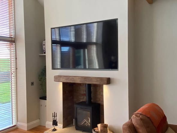 Onyx Orbit Suspended Electric Fire in Stannington