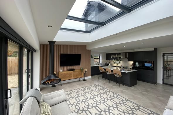 Onyx Orbit Suspended Electric Fire in Stannington