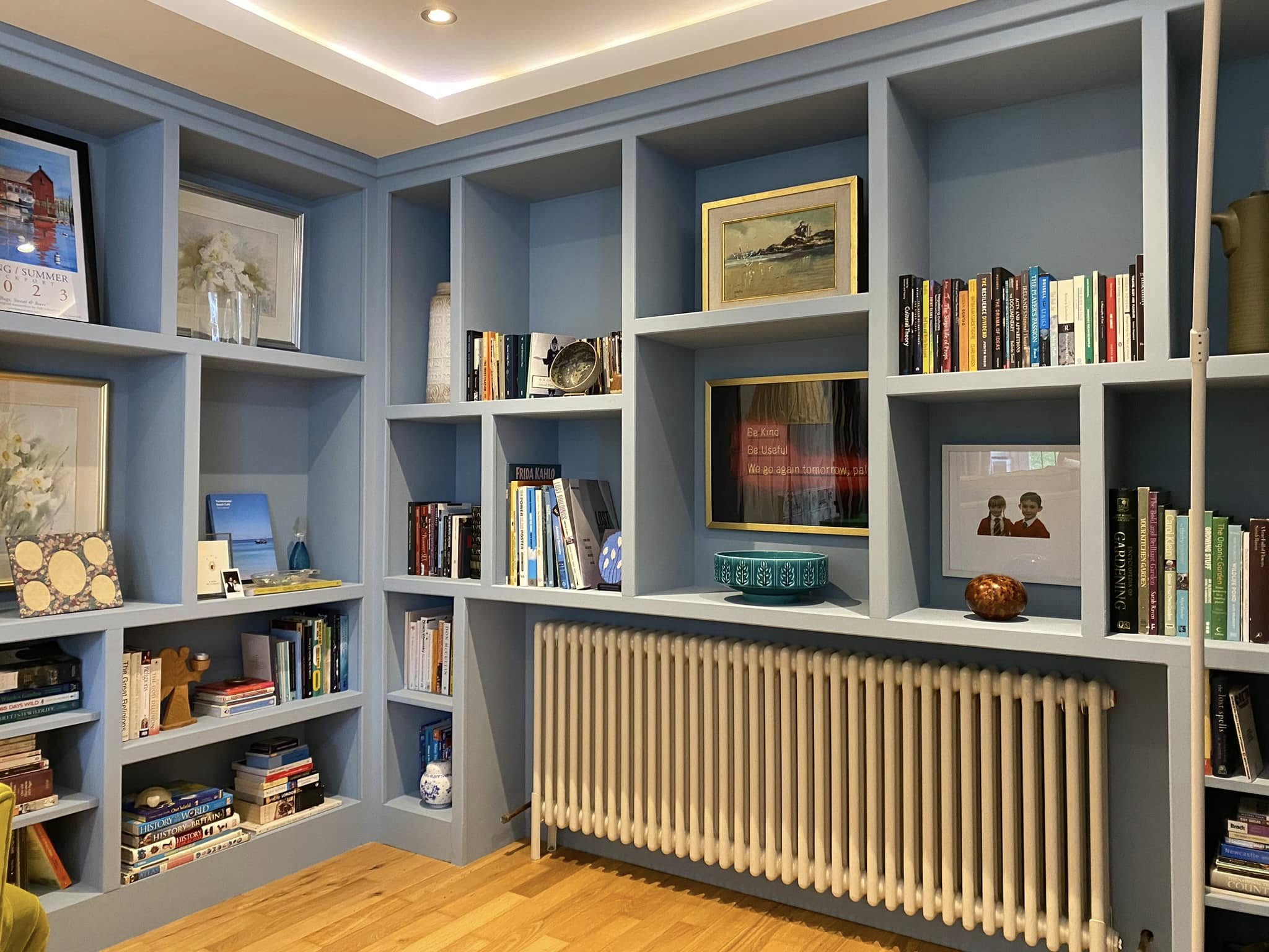 Feature Chimney Breast with Wood Burning Stove and Inset TV