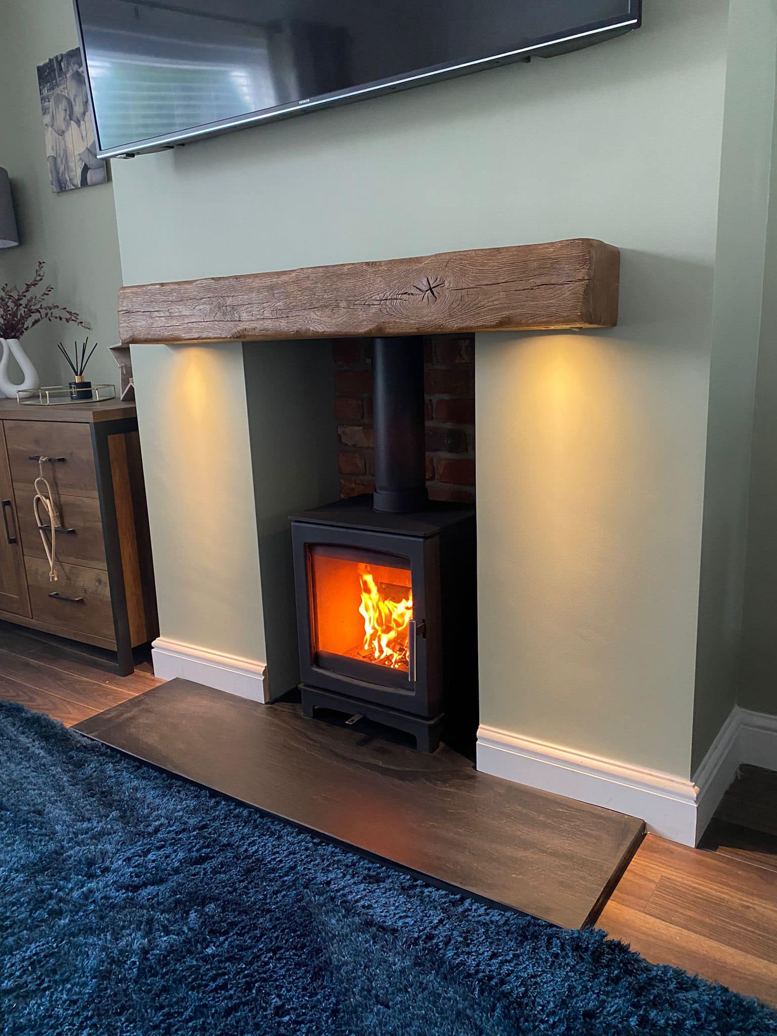 Ovale Wood Burning Stove Installation in Blyth