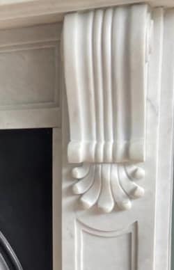 Newbiggin Fireplace with Tiled Hearth and Original Brickwork