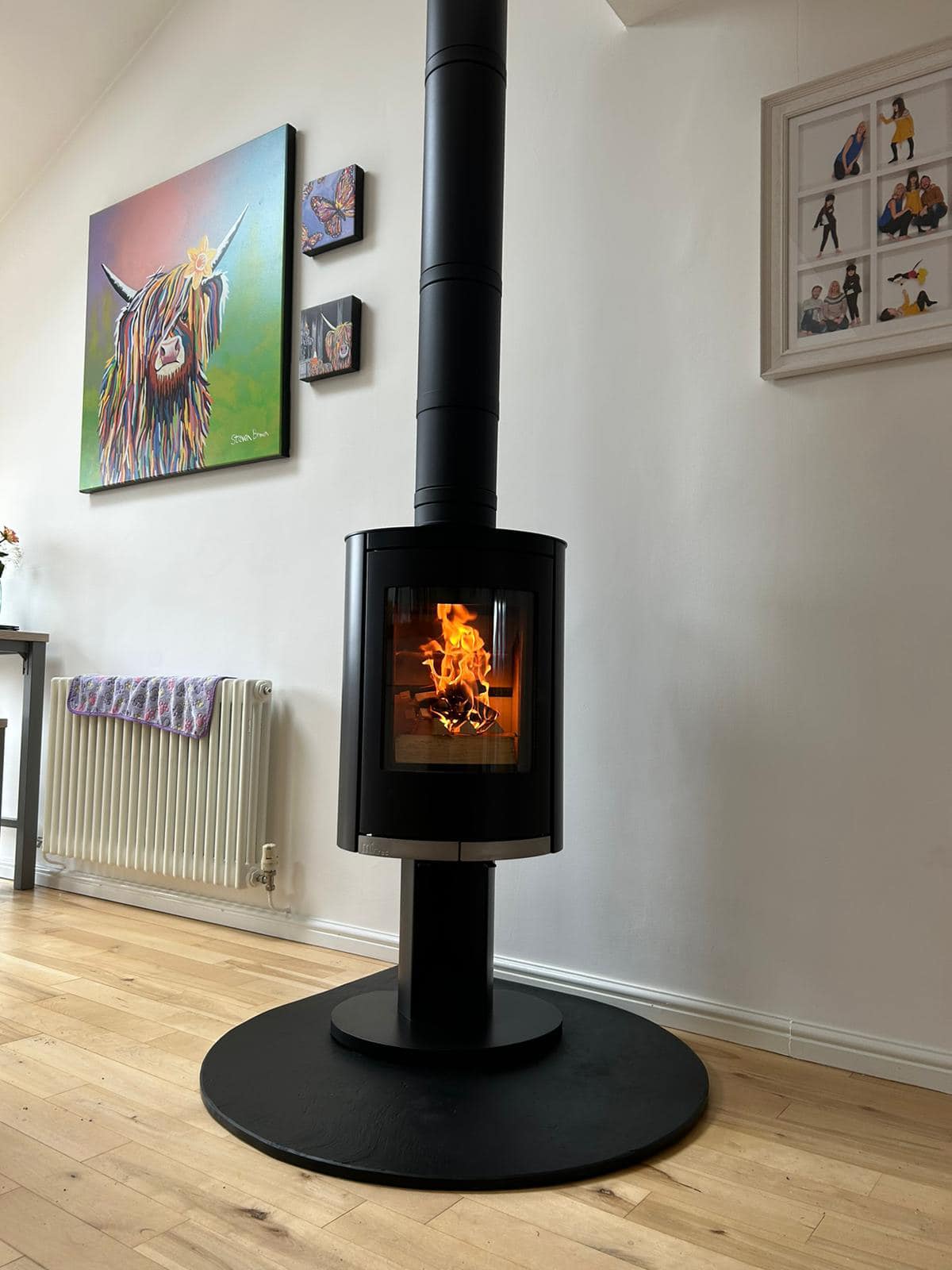 Ovale Pedestal Wood Burning Stove in Blyth