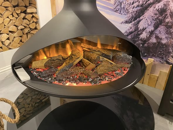 Ovale Pedestal Wood Burning Stove in Blyth