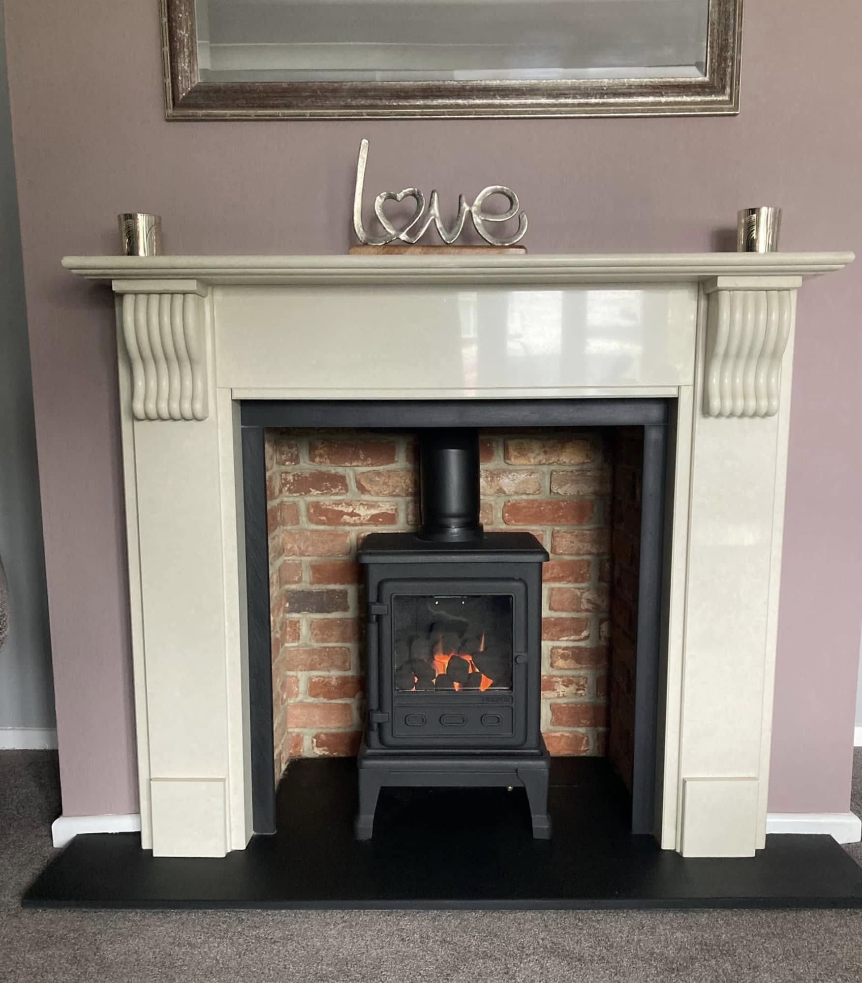 Firefox 5 Gas Stove Fireplace Renovation in Blyth
