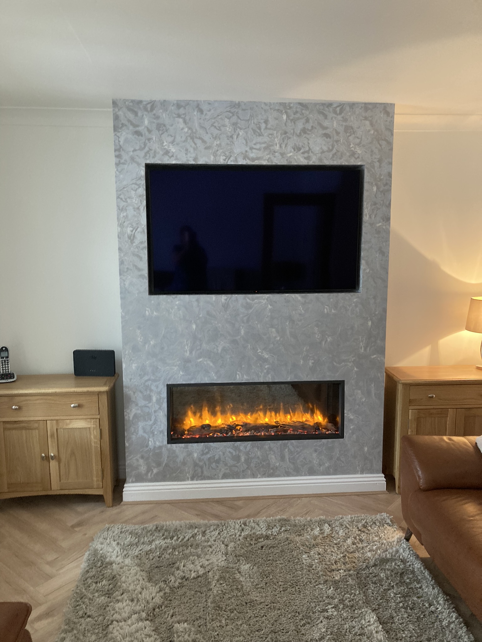 Gazco eReflex Media Wall in Ashington