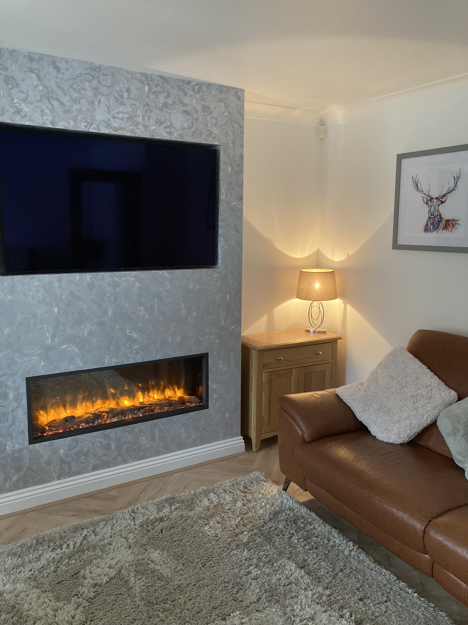 Gazco eReflex Media Wall in Ashington