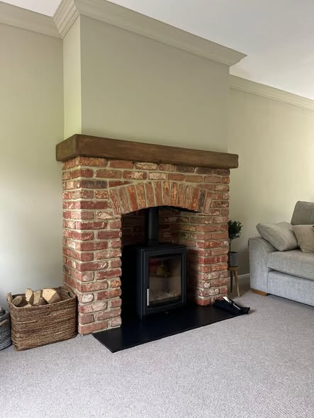 Flat Wall Transformed into Cosy Fireplace Feature
