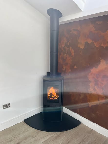 Di Lusso R4 Euro Eco Wood Burning Stove Installation