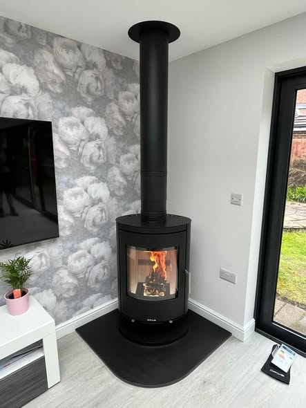 Opus Harmony Stove Installation in a Modern Extension