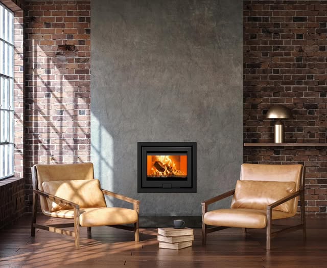 Blyth Feature Chimney Breast with Stove and External Flue