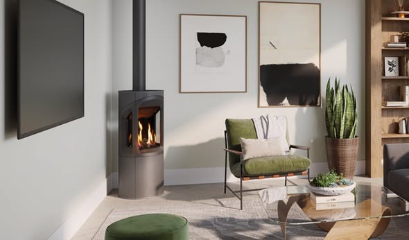 Blyth Bespoke Fireplace Wall with Marble Surround and Bookcases