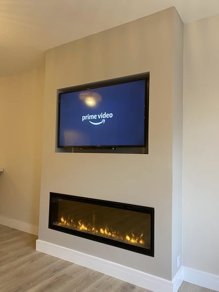 Dimplex Ignite XL Media Wall in Gosforth Flat