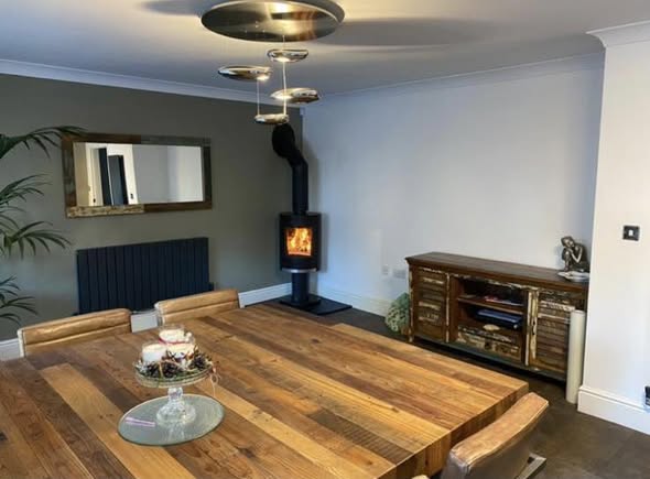 Ovale Pedestal Stove Installation in Blyth