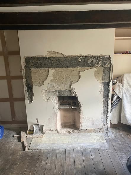 500-Year-Old Cottage Inglenook Fireplace Restoration in Alston