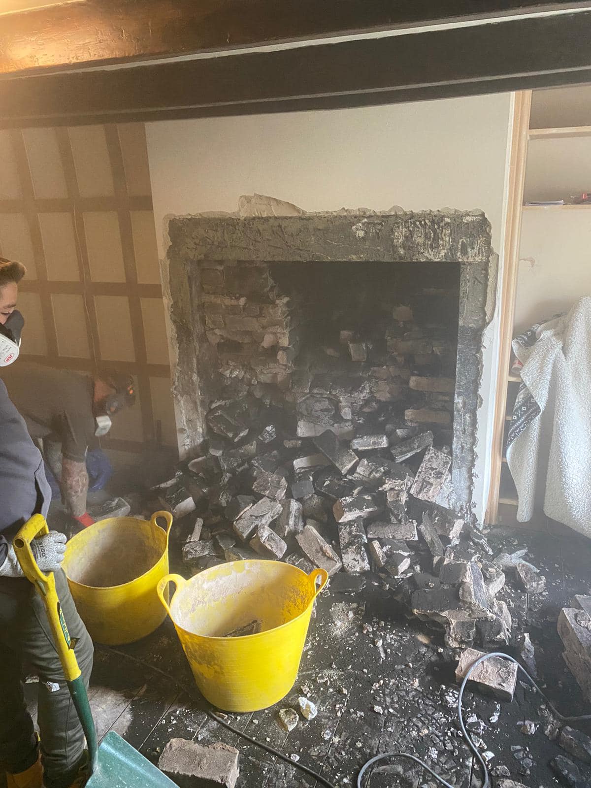 500-Year-Old Cottage Inglenook Fireplace Restoration in Alston