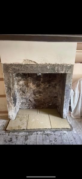 500-Year-Old Cottage Inglenook Fireplace Restoration in Alston