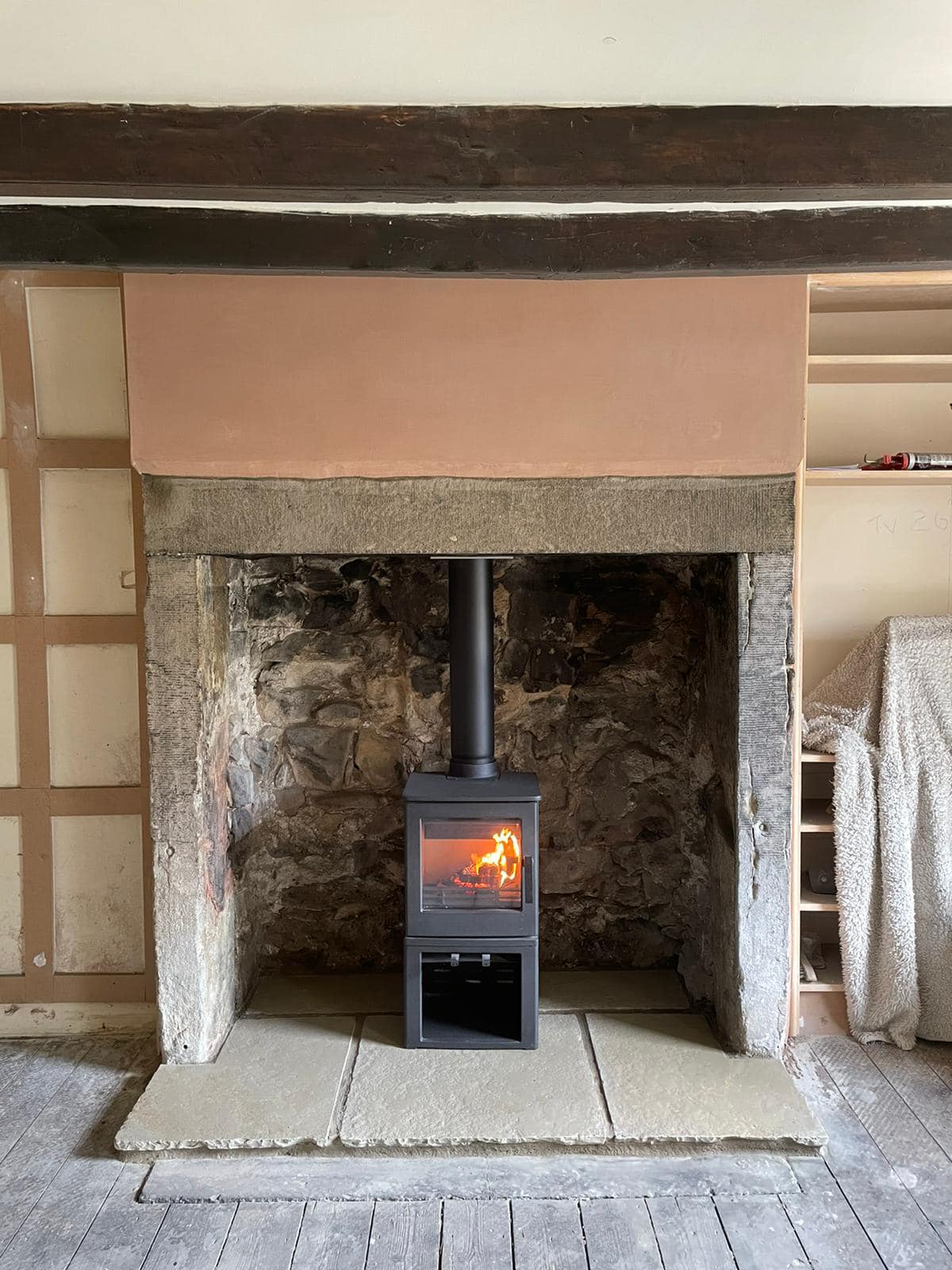 500-Year-Old Cottage Inglenook Fireplace Restoration in Alston