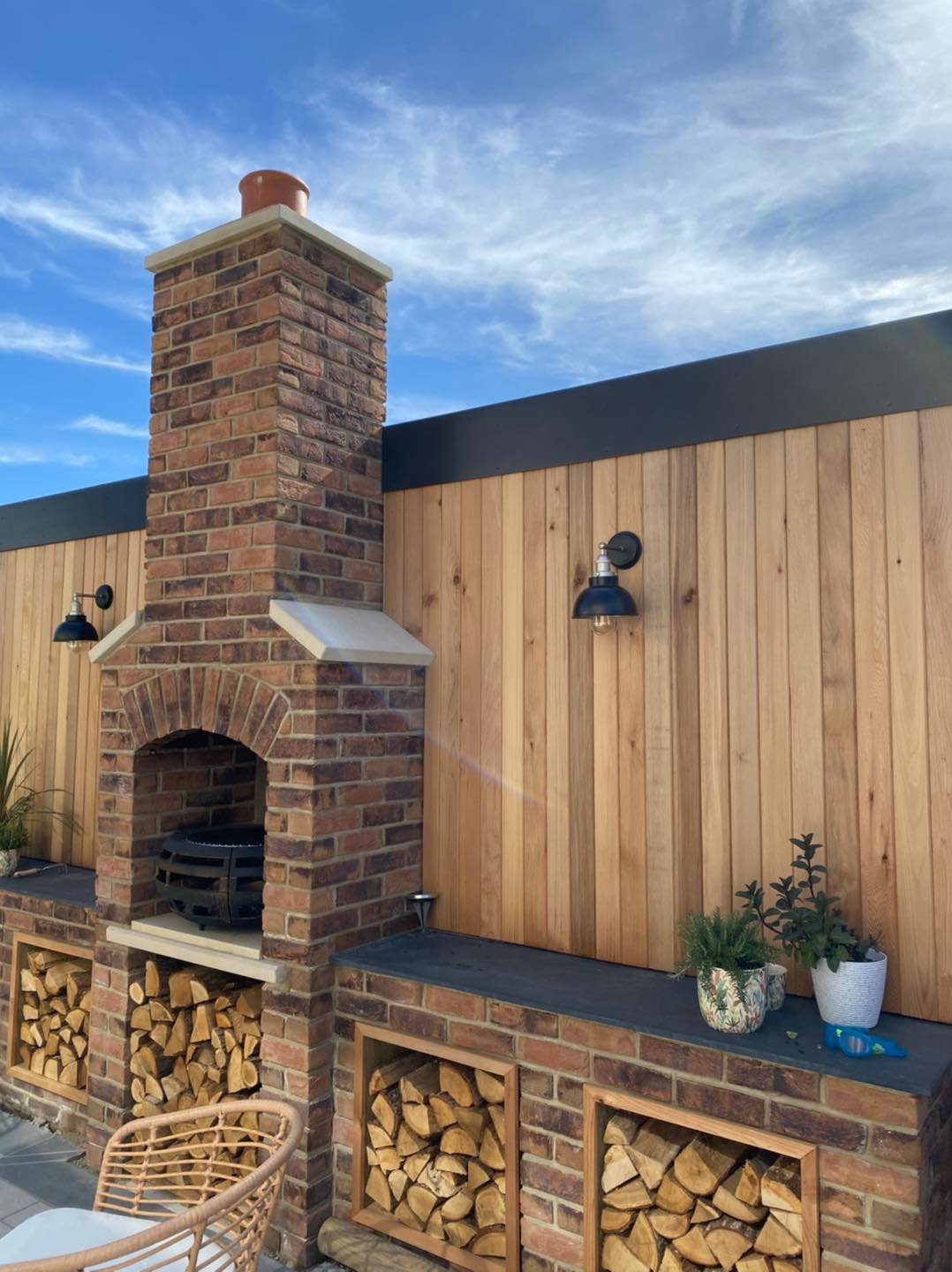 Outdoor Fireplace and Kitchen Project