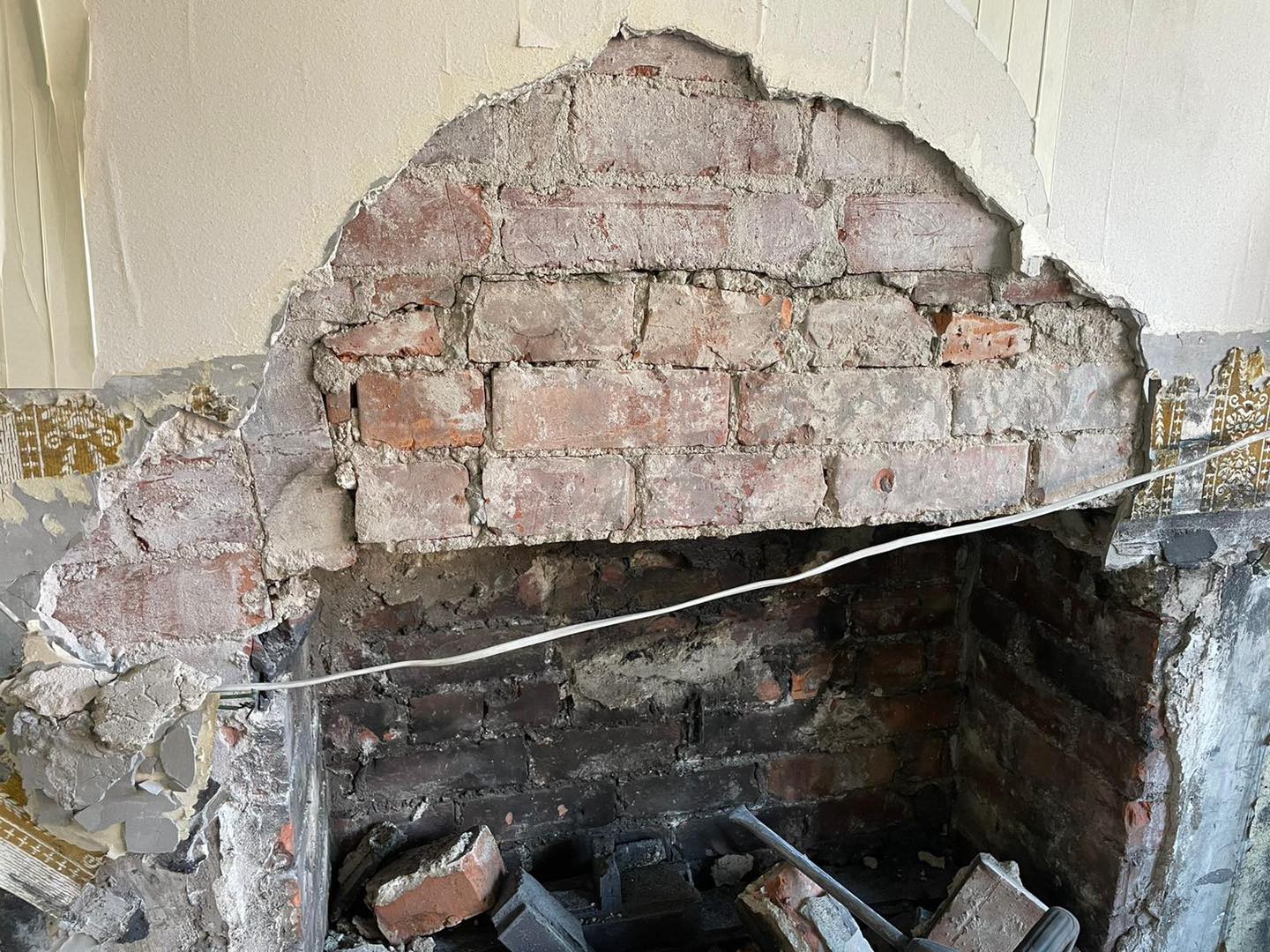 Whitley Bay Fireplace Restoration with Exposed Brickwork