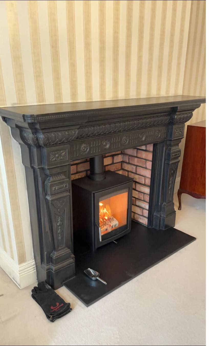 Whitley Bay Fireplace Transformation Retaining Cast Iron Surround