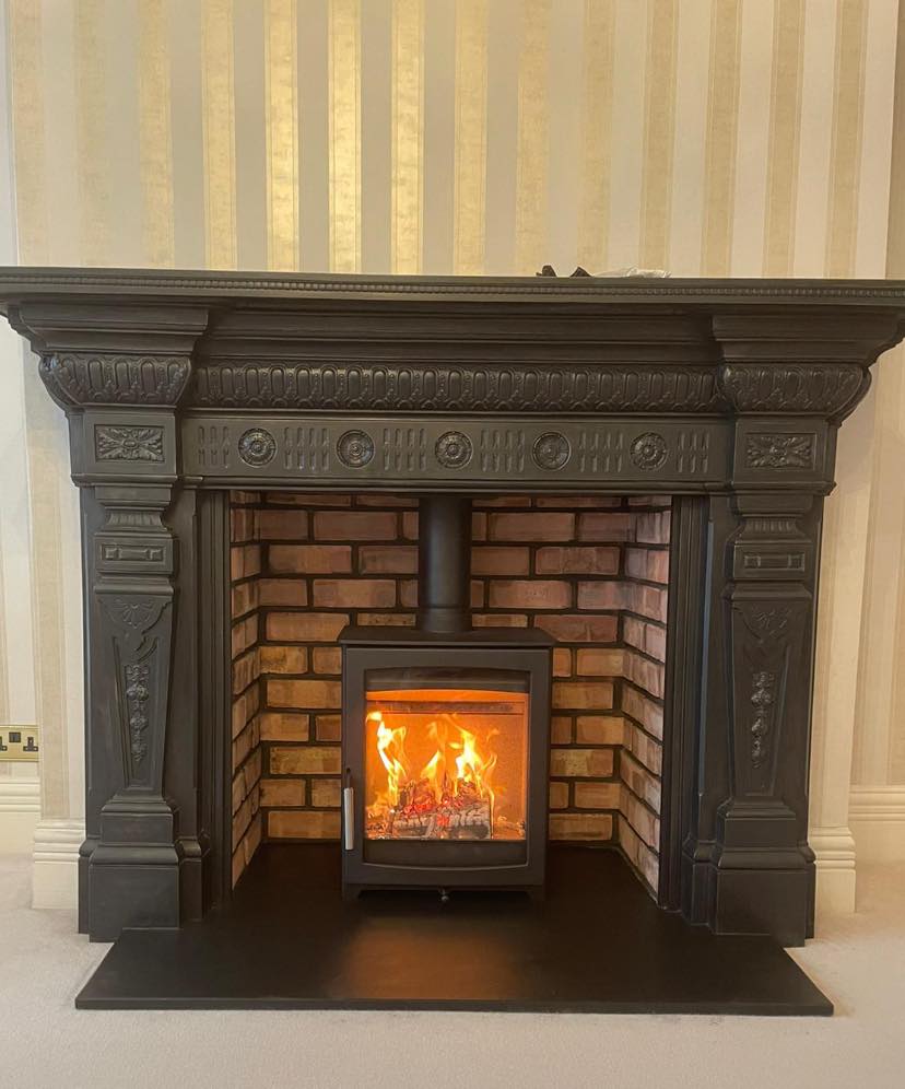 Whitley Bay Fireplace Transformation Retaining Cast Iron Surround