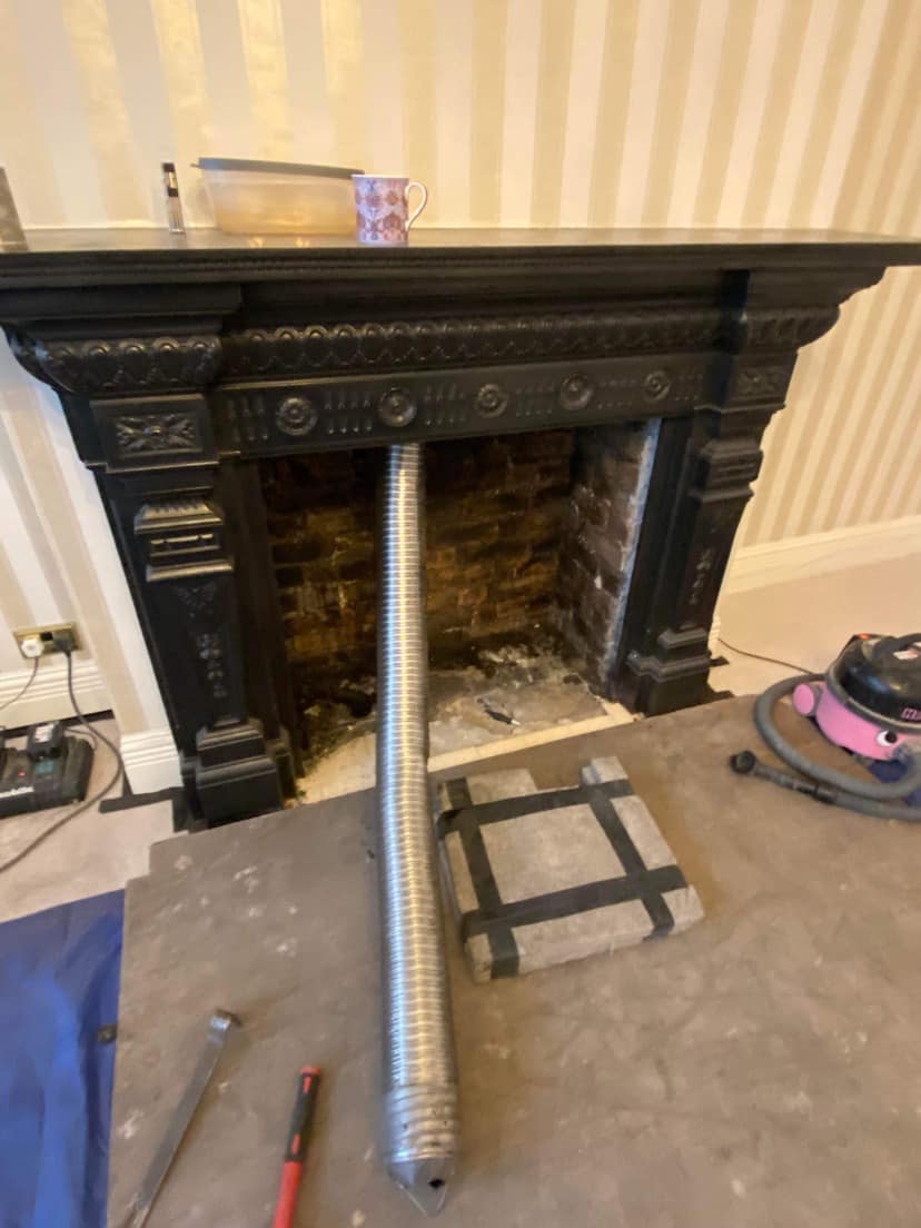 Whitley Bay Fireplace Transformation Retaining Cast Iron Surround
