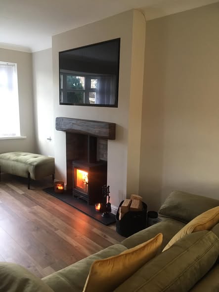 Whitley Bay Fireplace Transformation Retaining Cast Iron Surround