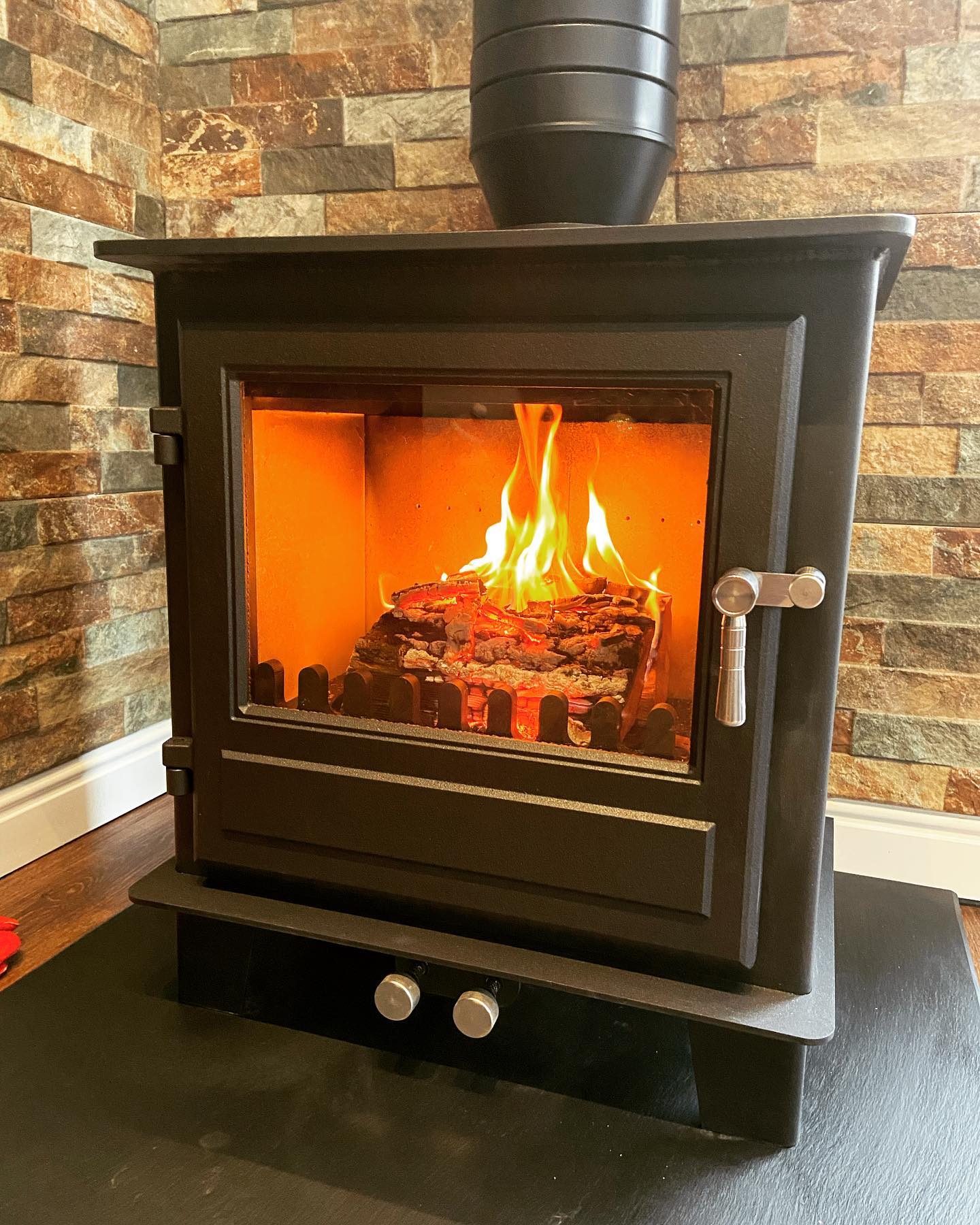 Clock Blithfield 5 Stove Through Conservatory Warm Roof