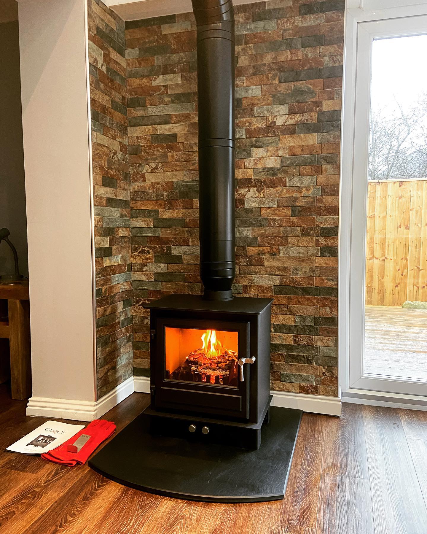 Clock Blithfield 5 Stove Through Conservatory Warm Roof