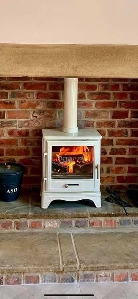 Feature Chimney Breast with Inset TV and External Flue