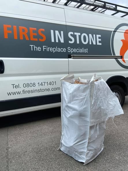 Summerhouse Stove Installation with Reclaimed Brick Heat Shield