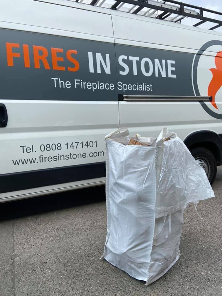 Summerhouse Stove Installation with Reclaimed Brick Heat Shield
