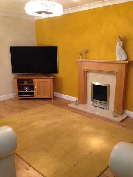 Norvik 5 Fireplace Transformation with Buff Limestone Hearth