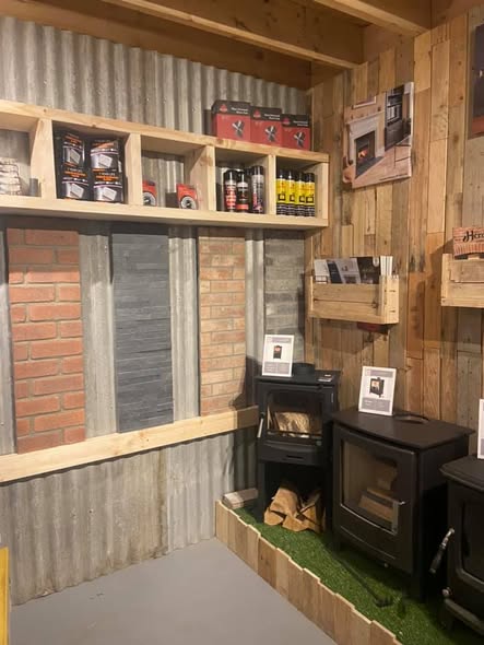 Cottage Limestone Fireplace Transformation in Blyth