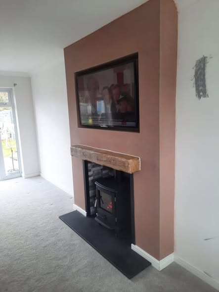 Norvik 5 Fireplace with Side Log Stores in North Broomhill