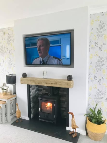 Haydon Bridge Stone Inglenook Fireplace Transformation