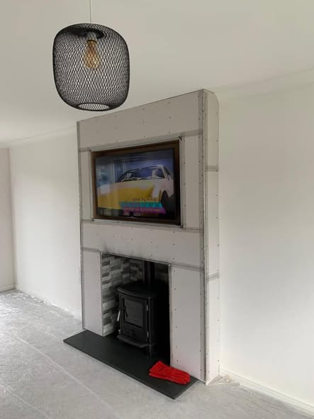 Haydon Bridge Stone Inglenook Fireplace Transformation