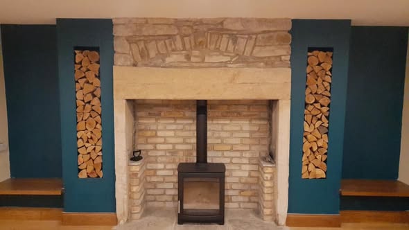 Haydon Bridge Stone Inglenook Fireplace Transformation