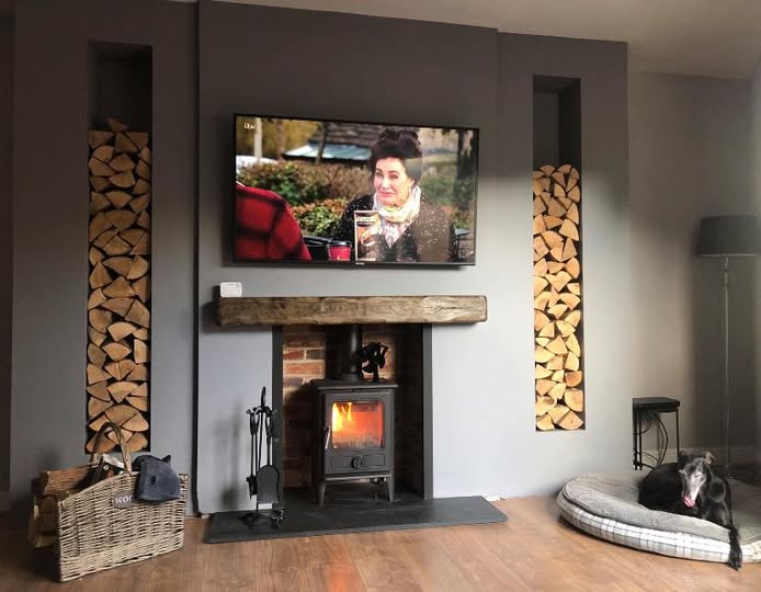 Haydon Bridge Stone Inglenook Fireplace Transformation