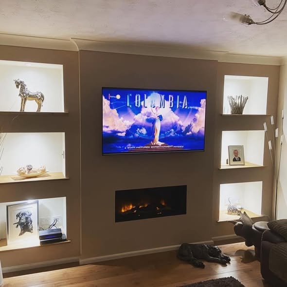 Vision VEL90 Electric Fire with Polar White Marble Fireplace