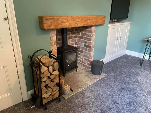 Rustic Gosforth Inglenook Fireplace with Norvik 5